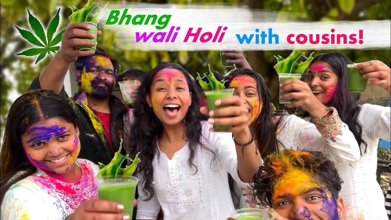 Bhaang 🍃wali Holi with Cousins 🤣