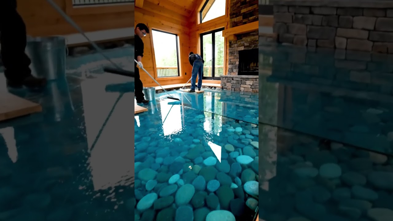 How to Install a Luxury River Stone Epoxy Floor | Professional DIY Guide