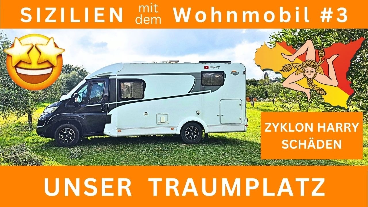 🌞 Sizilien #3 🌞 unser Traumplatz, Roadtrip, Unwetter hatte Schäden angerichtet