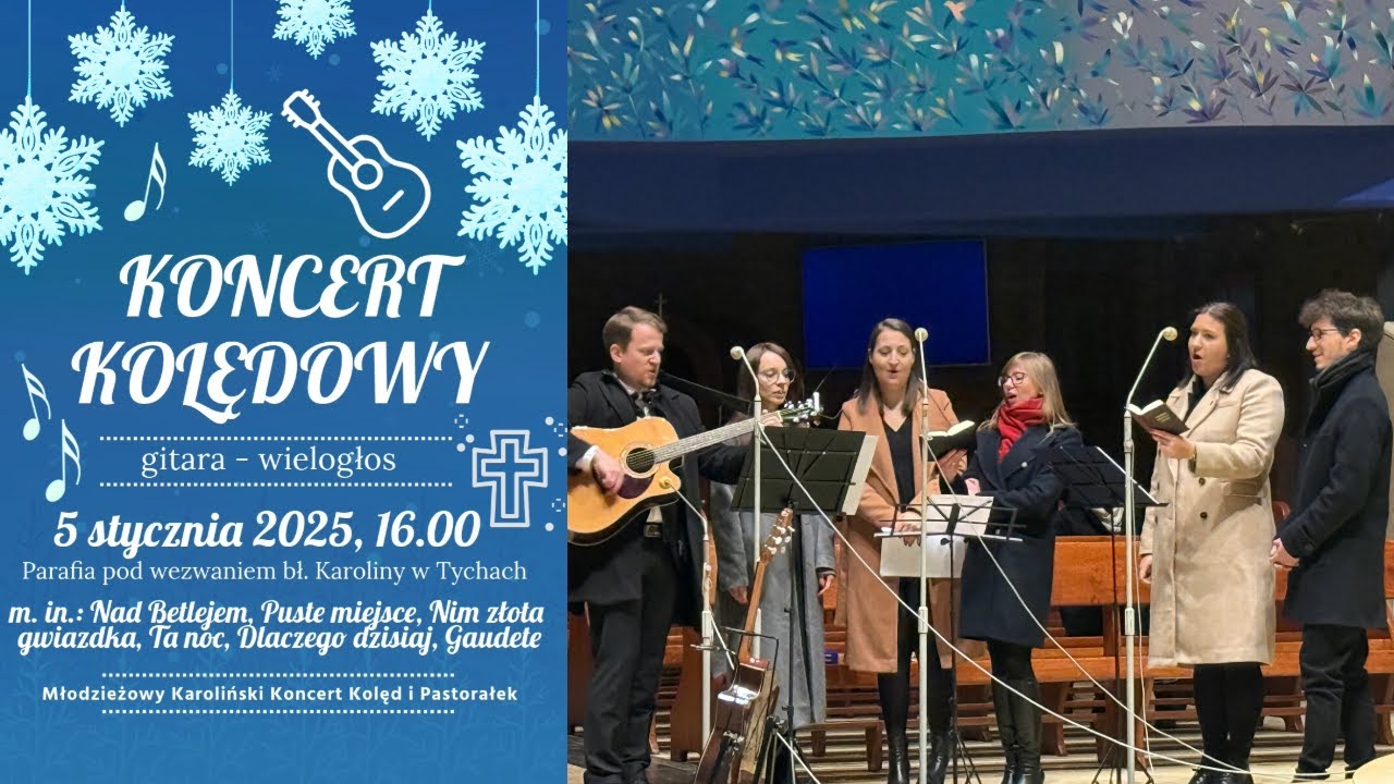 Gitarowy koncert kolędowy: m. in. Nim złota gwiazdka, Nad Betlejem, Żeby tak, Za oknem dziś, Puste M