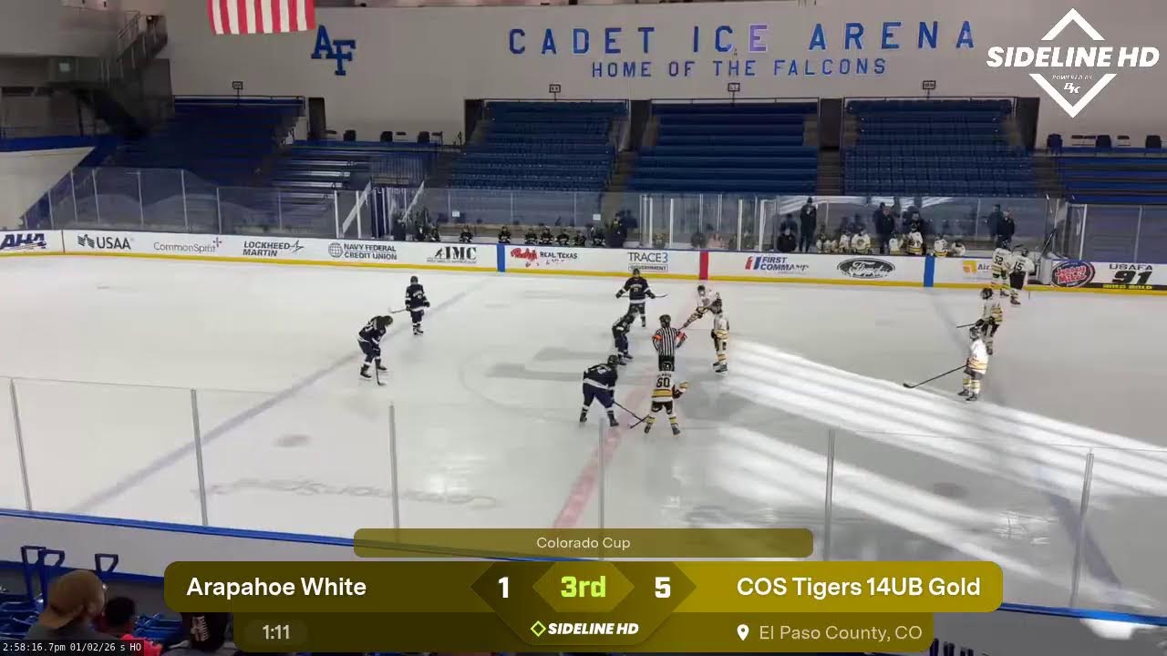 COS Tigers 14UB Gold vs. Arapahoe White (2026.01.02)