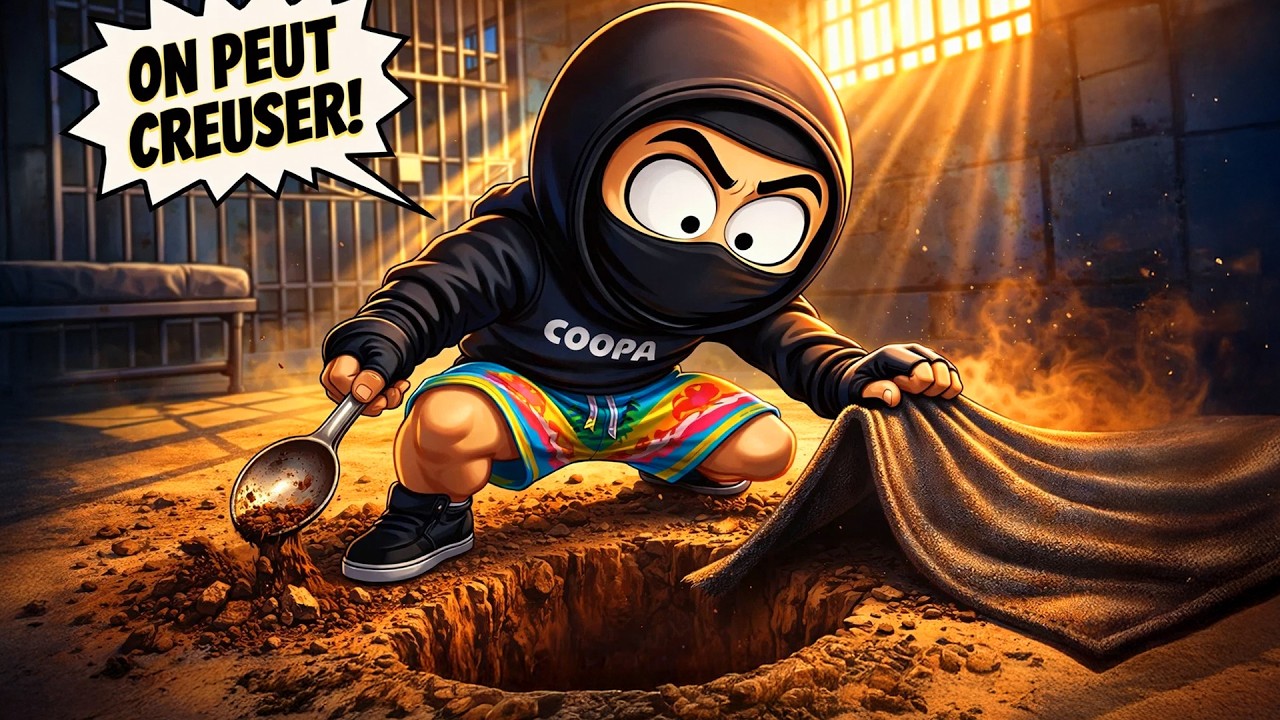 J’AI FAILLI Creuser Vers Les Toilettes Du Voisin (Prison Escape Simulator Dig Out)