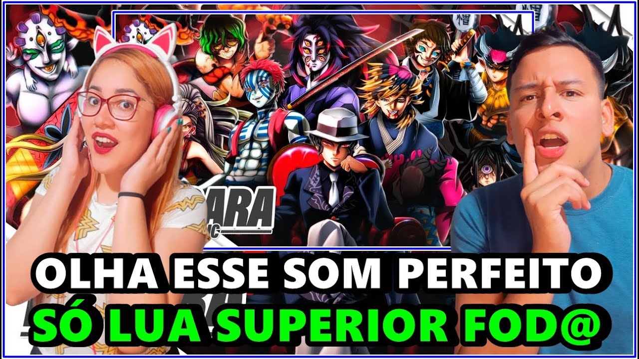 (OLHA ISSO CARA!) REAGINDO ao RAP Luar de Sangue, Luas Superiores DO BASARA DE (Demon Slayer) REACT