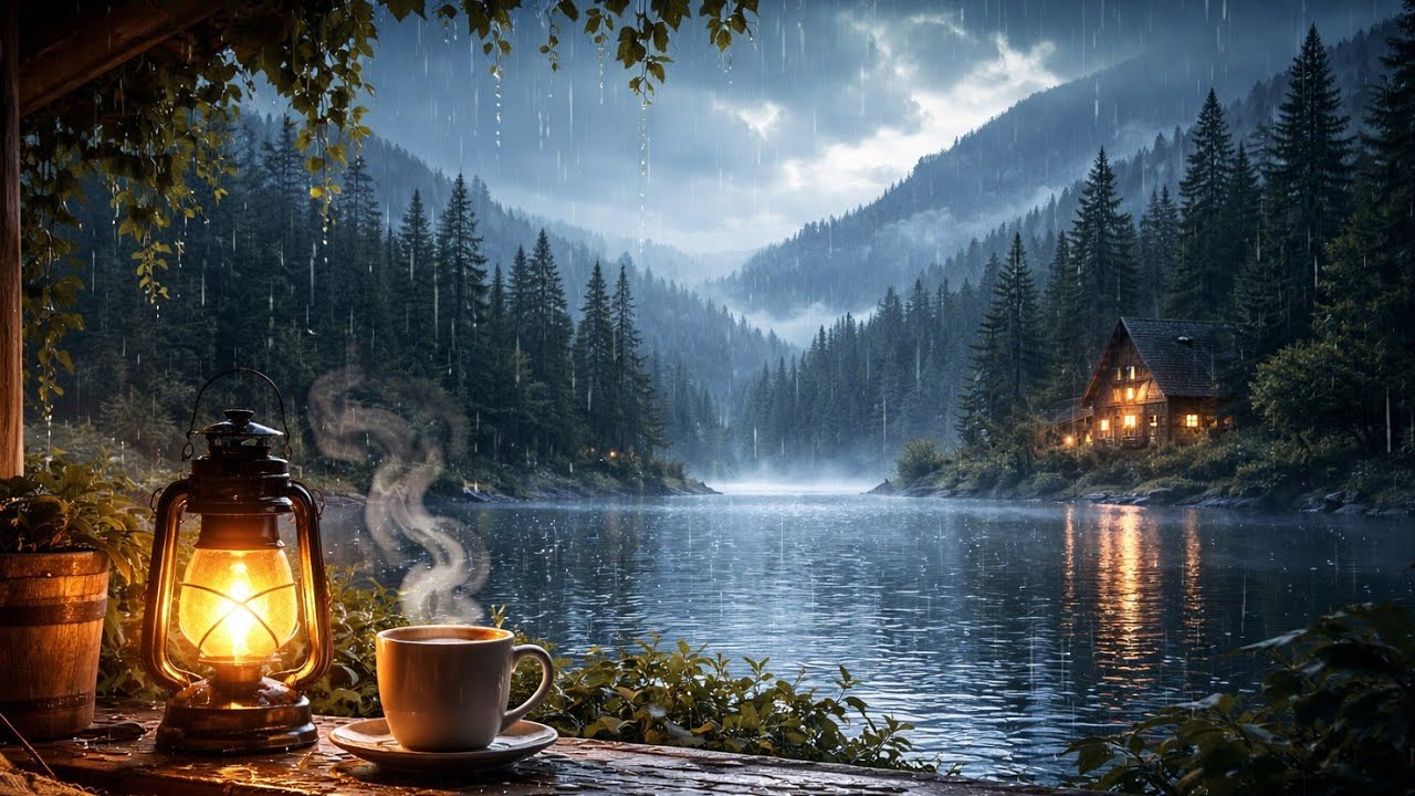 Rain Sound for Sleep Black Screen NO ADS