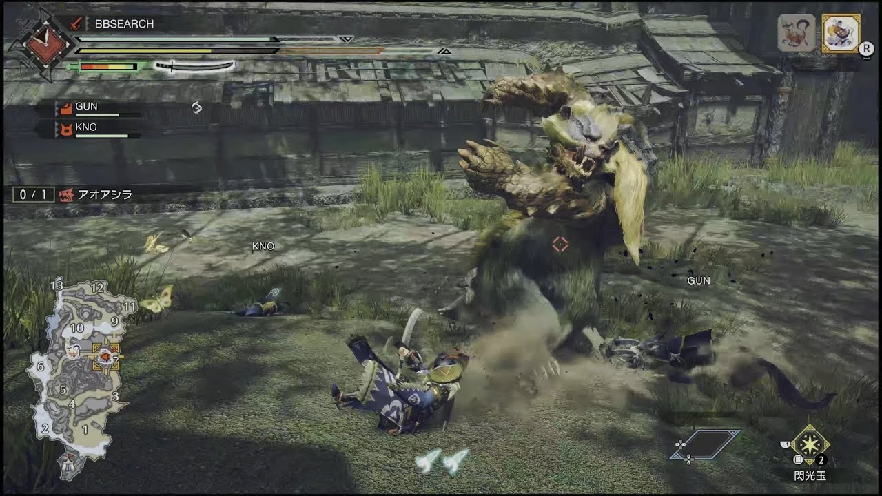 【プレイ動画】モンハンライズ 里星2 食べ盛りの青熊獣（アオアシラ）