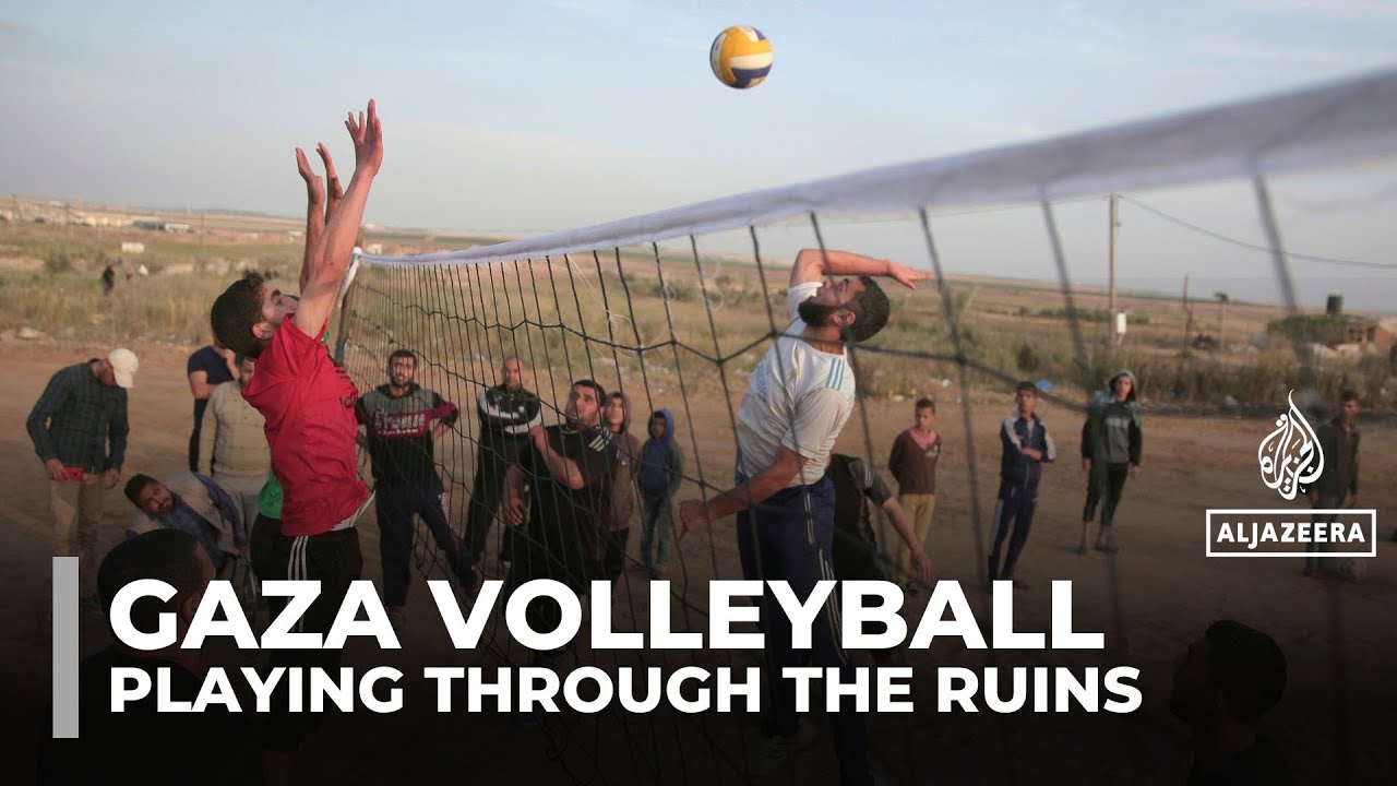 Volleyball sparks joy and hope for Palestinians amid the ruins of war‑torn Gaza