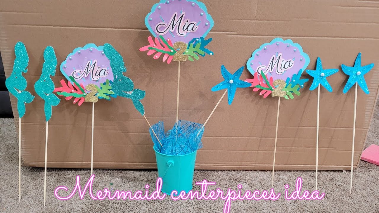 Mermaid centerpieces idea /Diy mermaid centerpieces