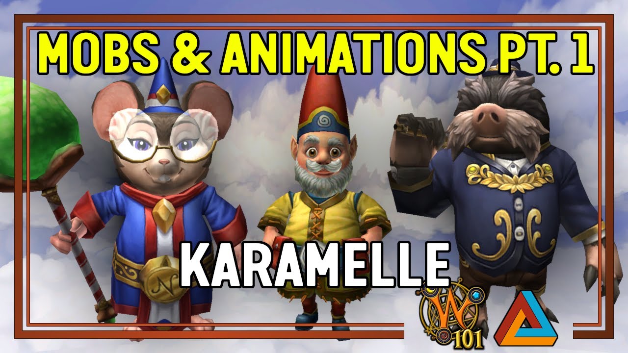 Wizard101: Karamelle | Mobs & Animations [HD]