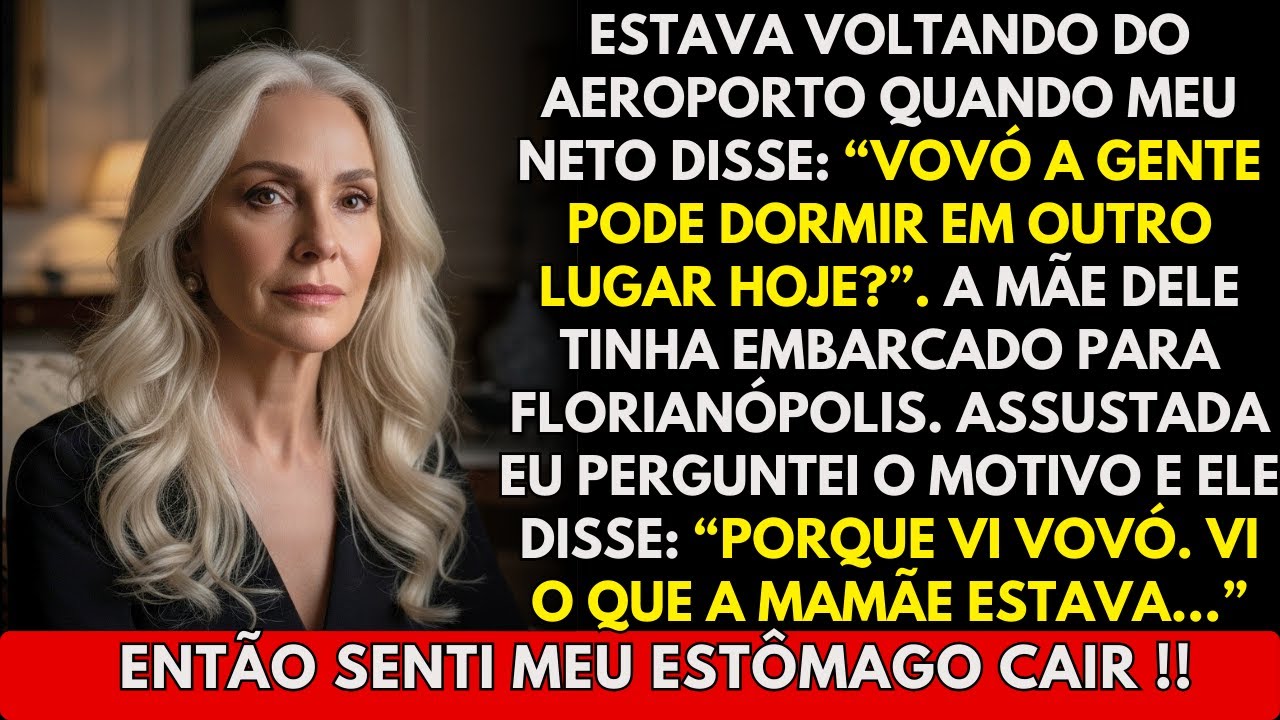 Deixei minha nora no aeroporto e no caminho de volta meu neto sussurrou: 