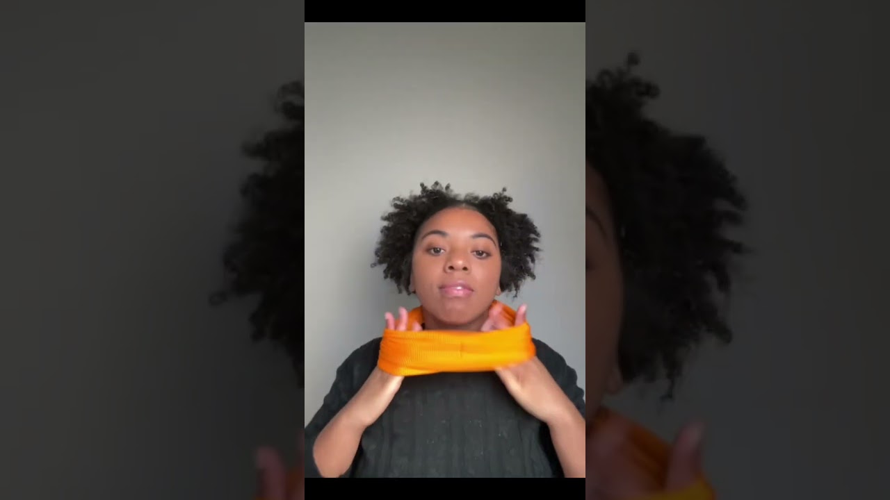 Low Puff w/ Headband Hairstyle #naturalhairstyles #curlyhairstyles