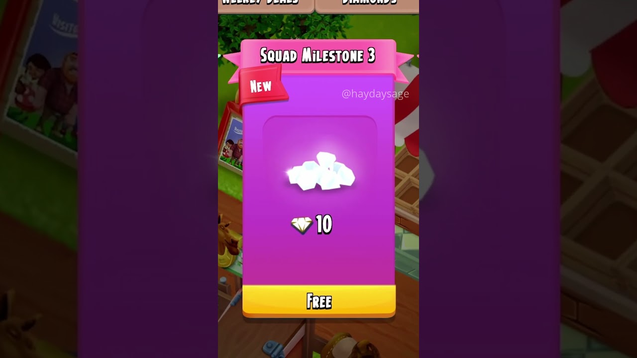 HAY DAY FREE DIAMONDS 🆓💎 Squad Busters Pre-Order Milestone 3 Reward! 😁 