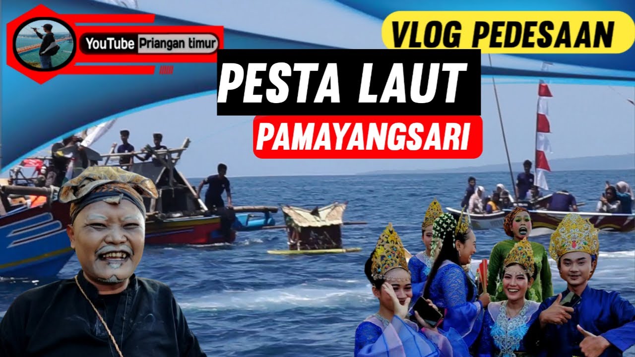 Pesta laut ‼️ Syukuran laut nelayan pantai PAMAYANGSARI sangat meriah 2023