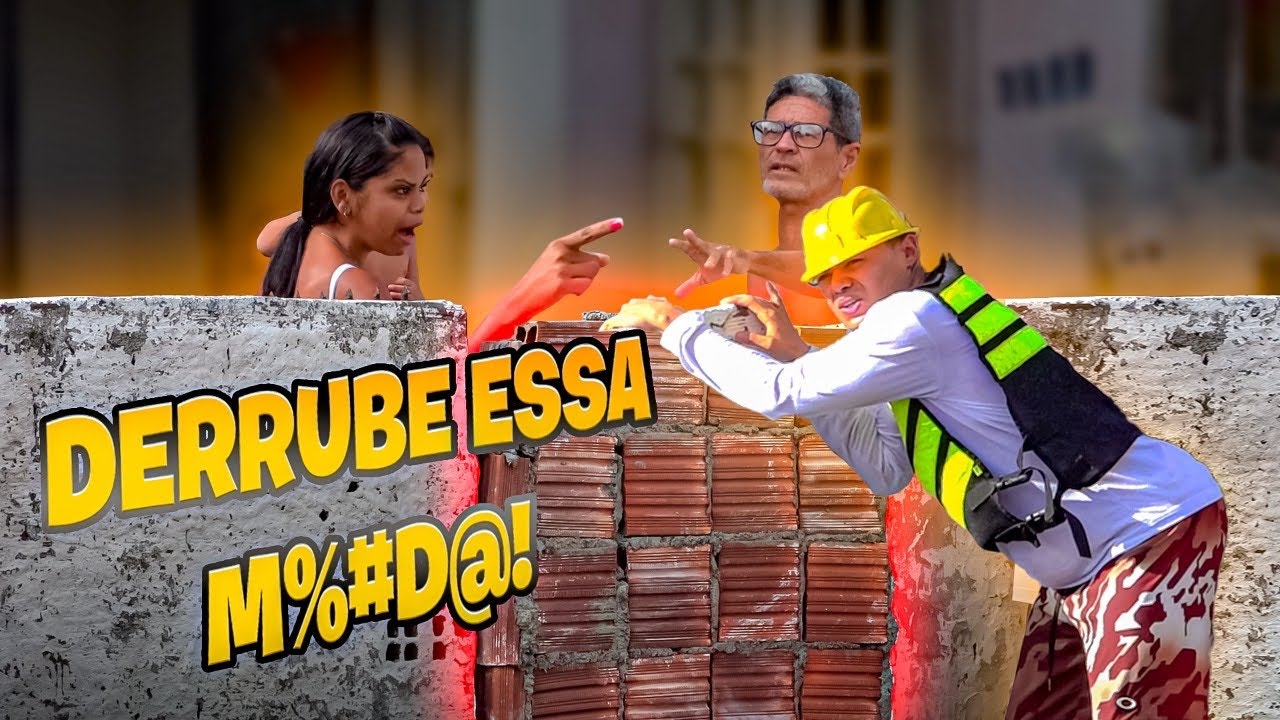 CONSTRUINDO MURO NA ENTRADA DA CASA DE ESTRANHOS