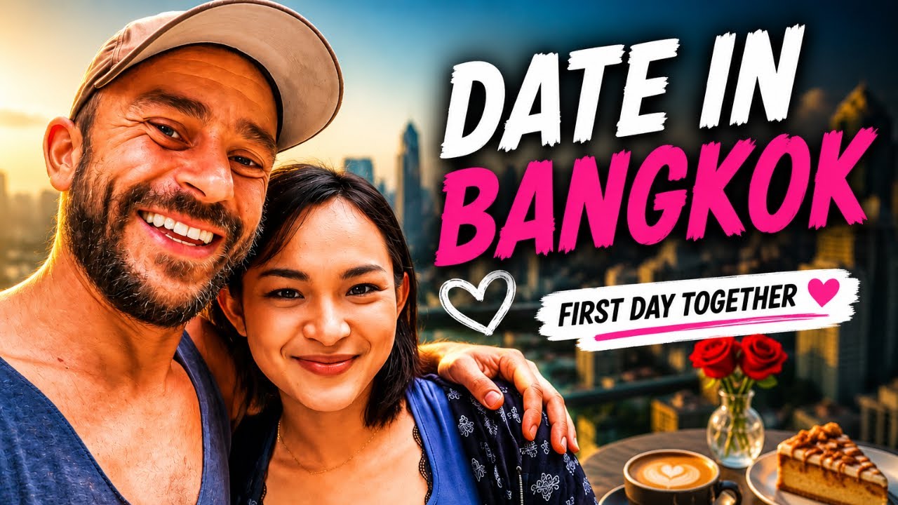 Dating in Bangkok? 😍 Unterwegs mit einer hübschen Lady – Kaffee, Streetfood & Night Market