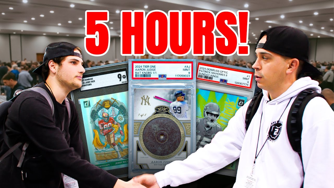 Buying As Much As Possible In 5 HOURS At a Card Show! ⏰