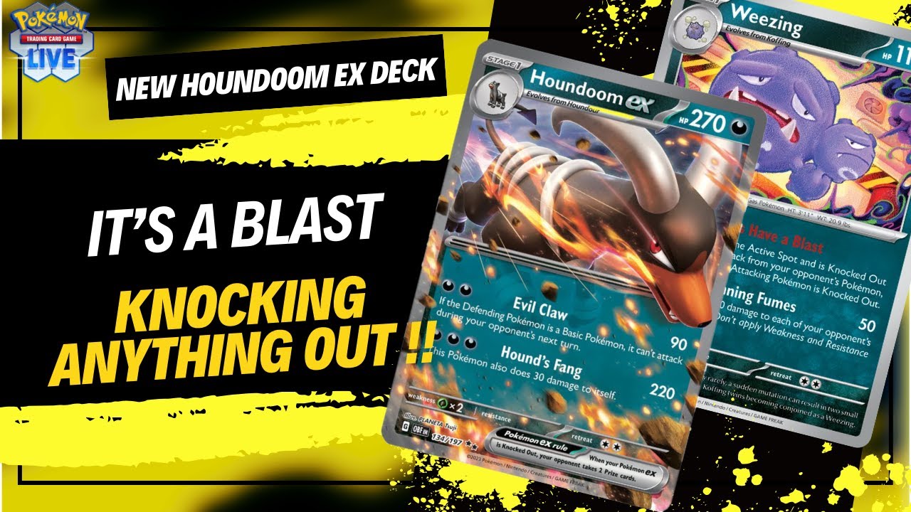 Pokemon TCG Live Houndoom EX Deck With The New 151 Weezing Amazing Combo