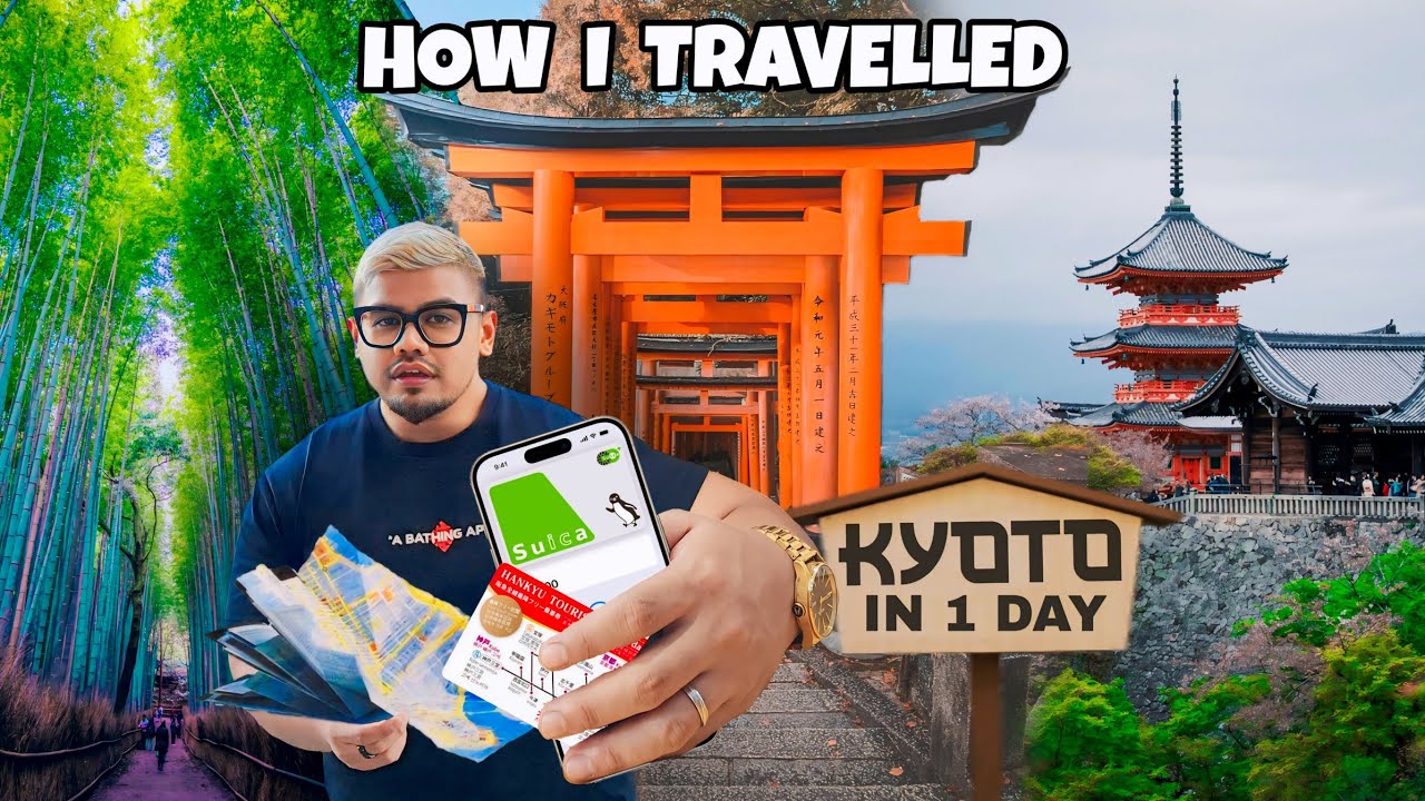 How I Travelled Kyoto In 1 Day - Hankyu, JR, Keihan Railway | Arashiyama, Fushimi Inari, Gion & More