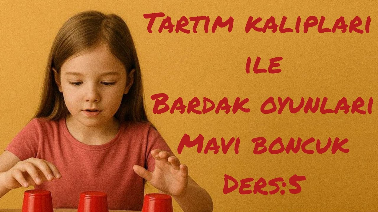 Tartım Kalıpları ile Bardak oyunları Ders:5 (Mavi Boncuk)