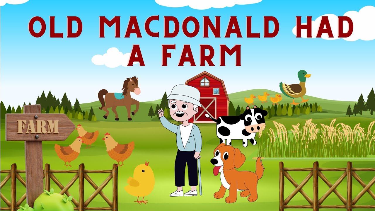 old macdonald had a farm song |baby town|baby songs and nursery rhymes|animals song for babies