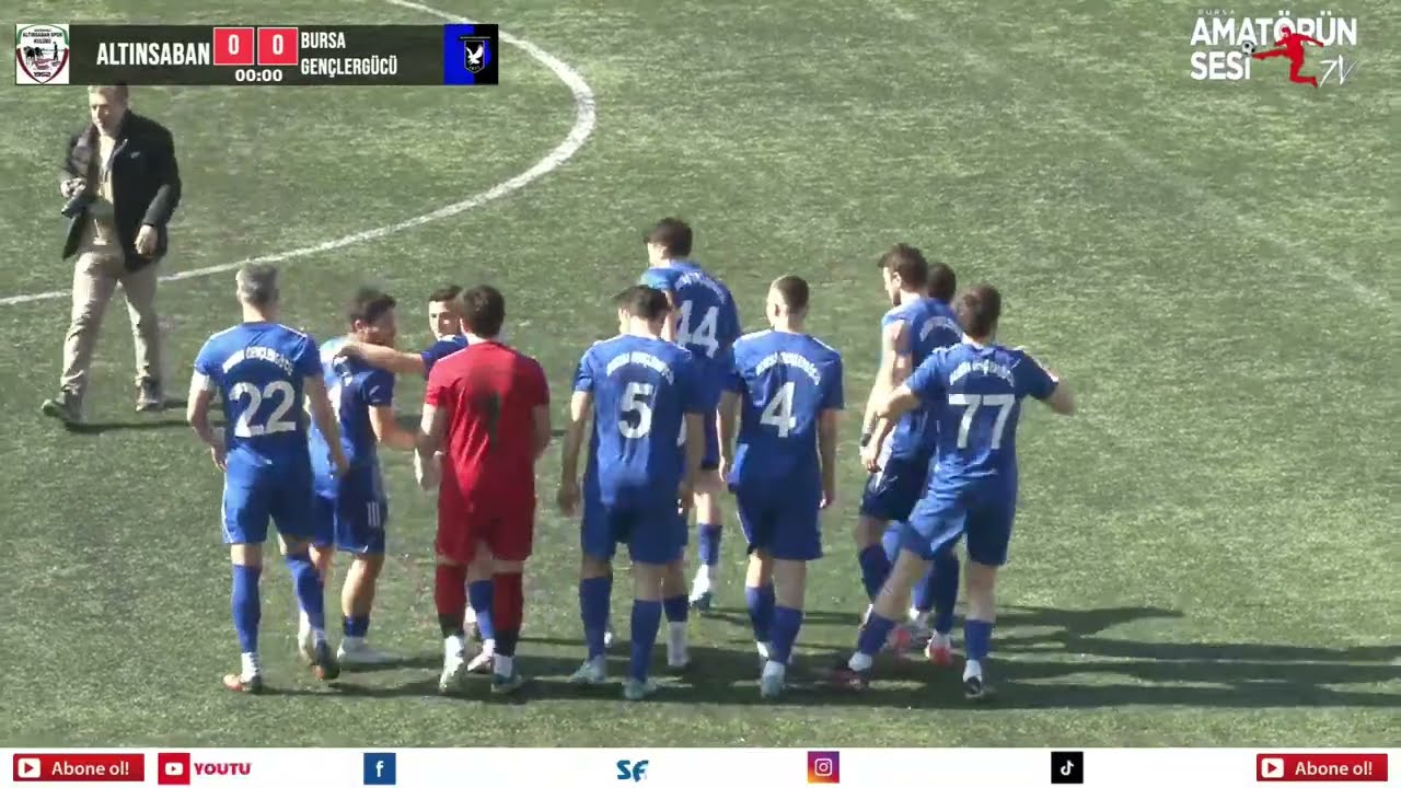 ALTINSABAN SPOR / BURSA GENÇLERGÜCÜSPOR  SÜPER AMATÖR FUTBOL KARŞILAŞMASI - Sanat tv