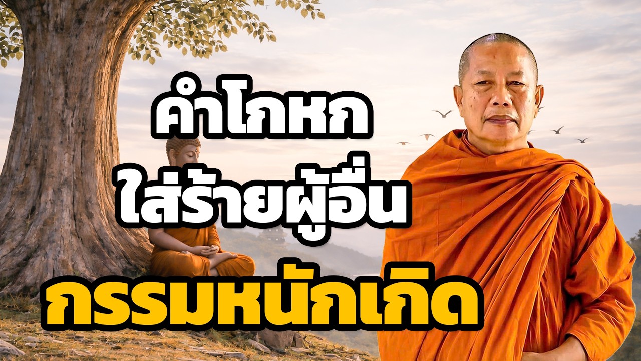 คำโกหกทำลายผู้อื่น กรรมหนักย่อมเกิด ธรรมะคลายทุกข์ พระมหาบุญช่วย ปัญญาวชิโร 2