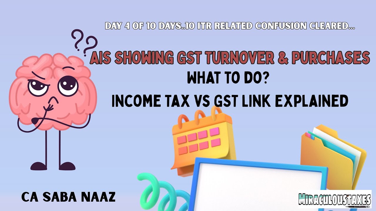 AIS Showing GST Turnover & Purchases.. What to do?| Income Tax vs GST Link Explained #gstexplained