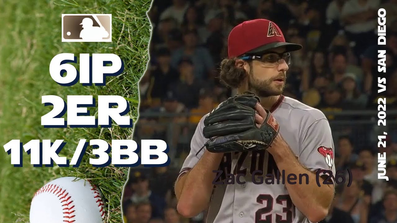 Zac Gallen 11K game | June 21, 2022 | MLB highlights