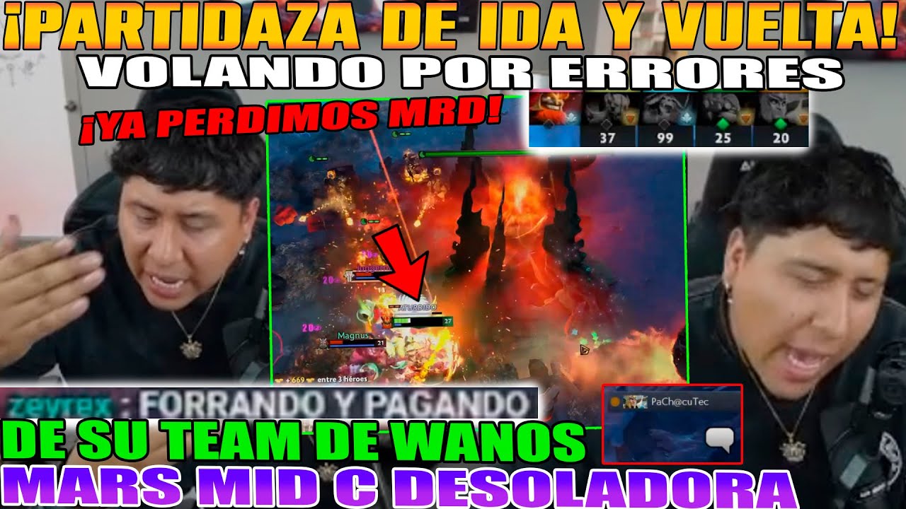 PARTIDAZA DE IDA Y VUELTA!! MACARIUS VOLANDO X ERRORES DE SU TEAM. MARS MID CON DESOLADORA DOTA 2