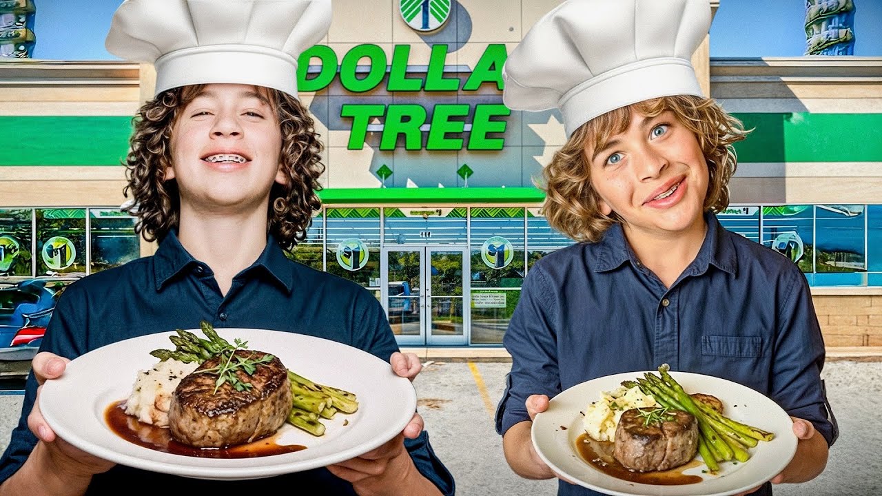 Making Dollar Tree Food GOURMET Challenge! 