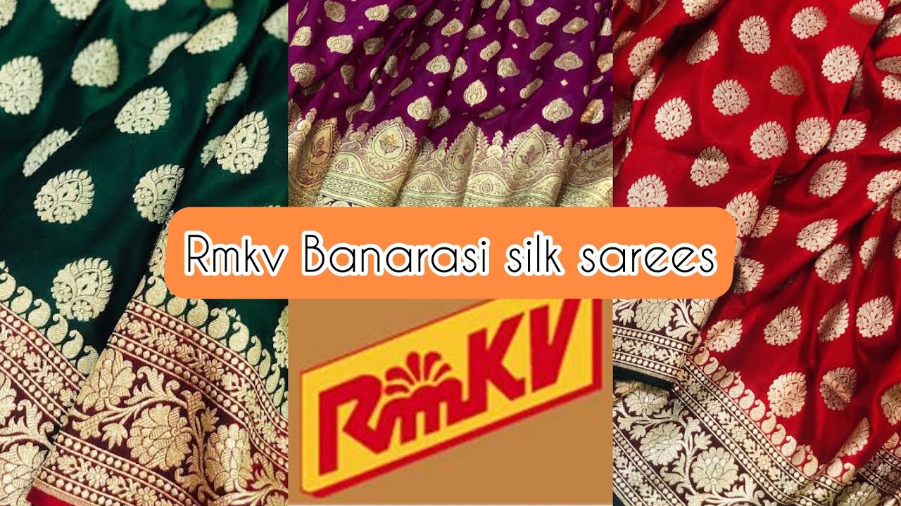 Rmkv latest new banarasi sarees ,silk sarees unique collections ......