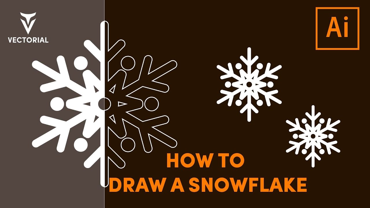How to Draw a Snowflake in Adobe illustrator