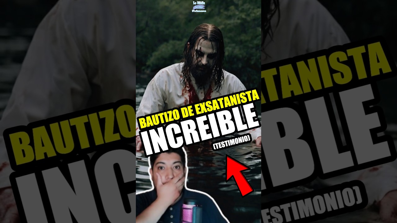 IMPACTANTE BAUTIZO DE EX SATANISTA 😈🤯 #satanist #satanistas #bautizos #bautizo #real
