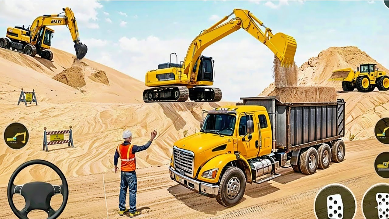 JCB Road Construction 3D 🚧 | Realistic Heavy Machine Simulator