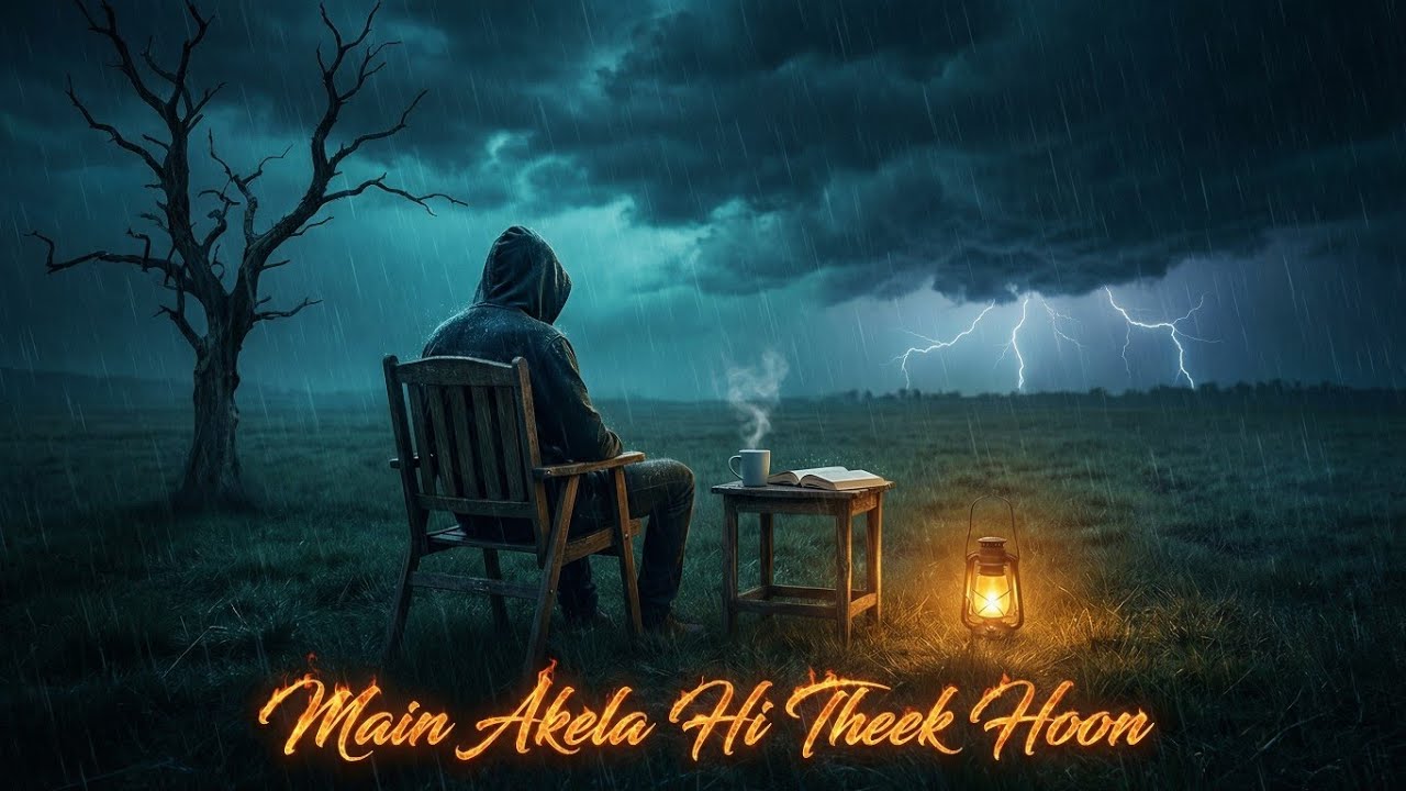 MAIN AKELA HI THEEK HOON 🖤 | Heart Touching Hindi Sad Song | Breakup Emotional Song