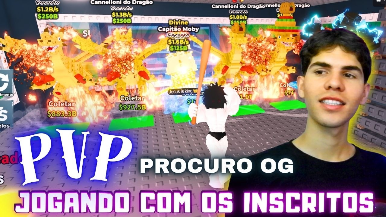 🔴ROUBE UM BRAINROT | PVP COM OS INSCRITOS ⚔️+ VEM COM AS RARIDADES🍓🔥 - ROBLOX AO VIVO🔴 DIA 76