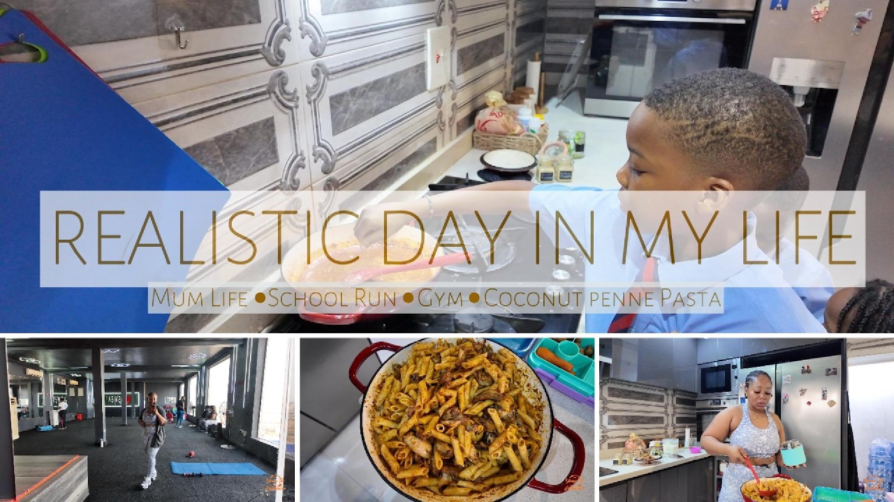 Realistic Day in the Life of a Nigerian Mum | School Run, Gym Restart & Coconut Penne Pasta Recipe