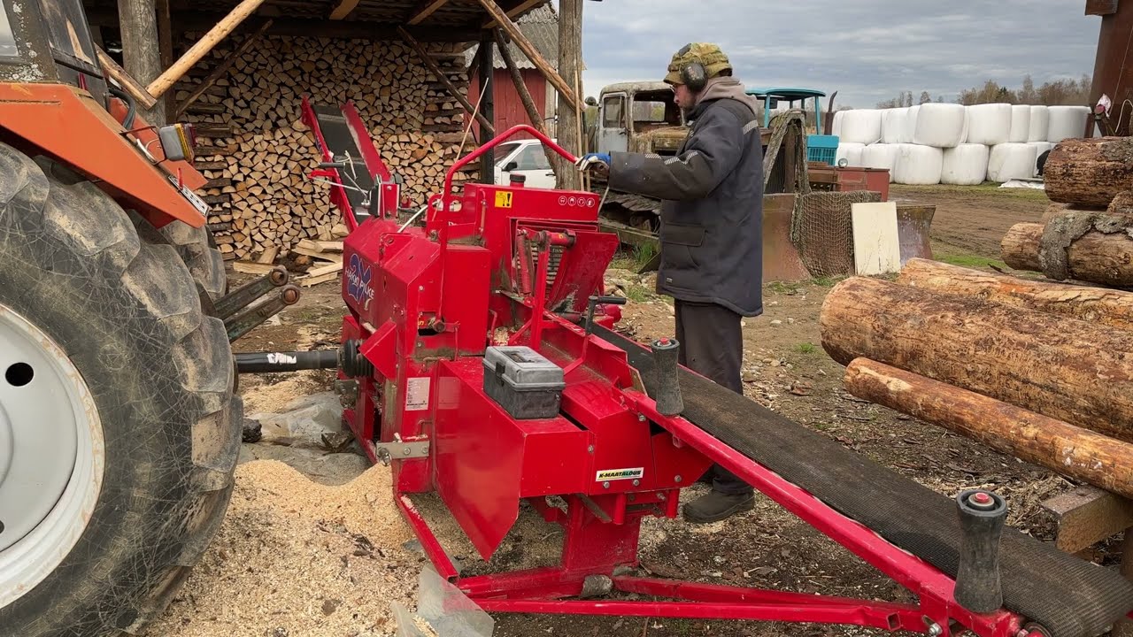 You WON'T BELIEVE How Fast Hakki Pilke 2X MTZ52 Processes Firewood!