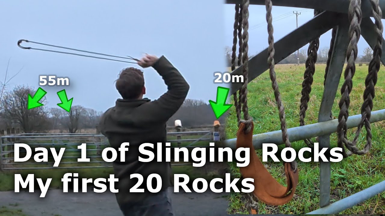 Day 1 Slinging rocks -  Shepherds Sling