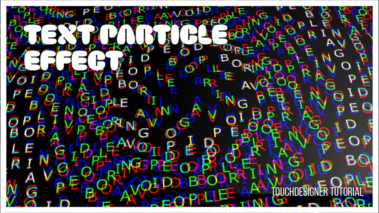 Make Text Move Like Particles in TouchDesigner