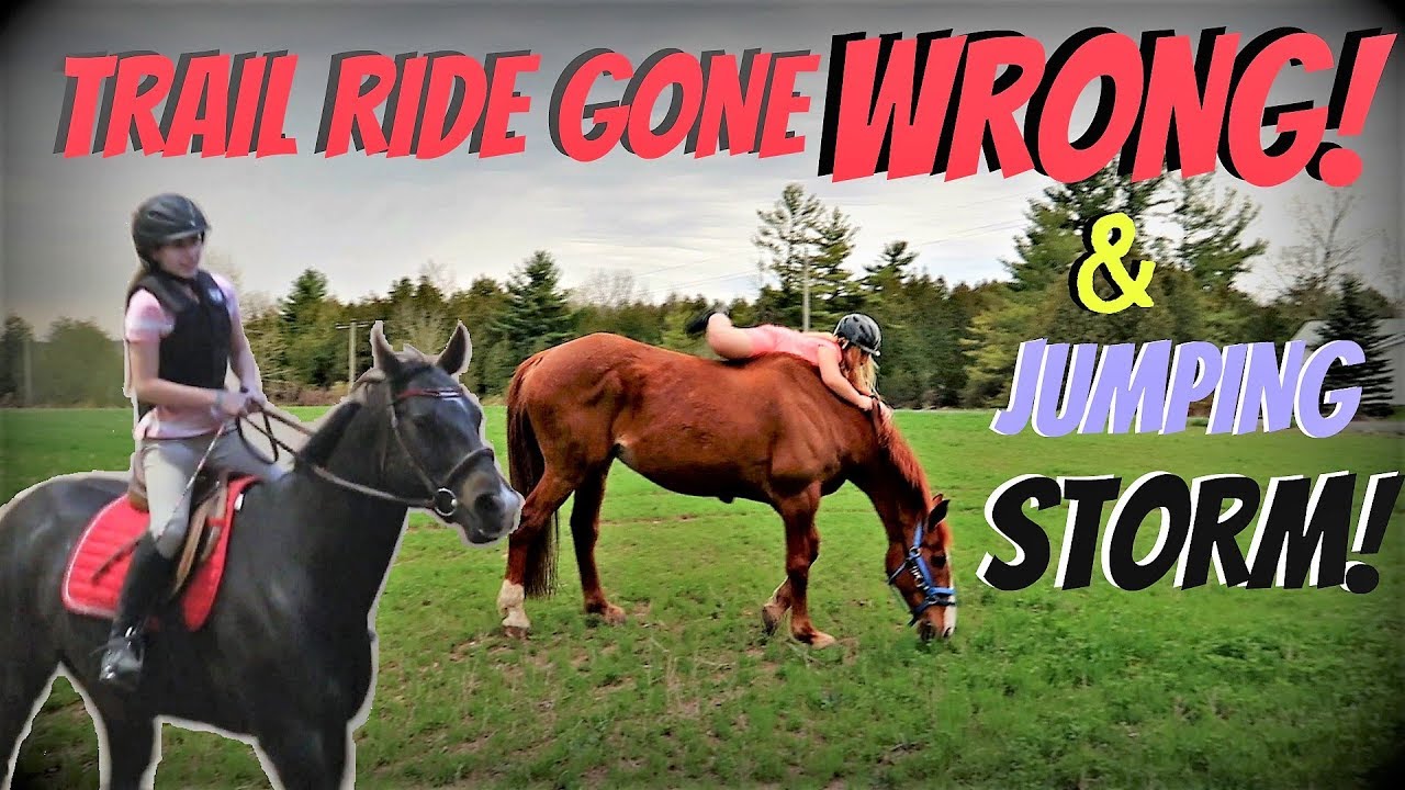 TRAIL RIDE GONE WRONG  AND JUMPING STORM! Day 126 (05/06/18)