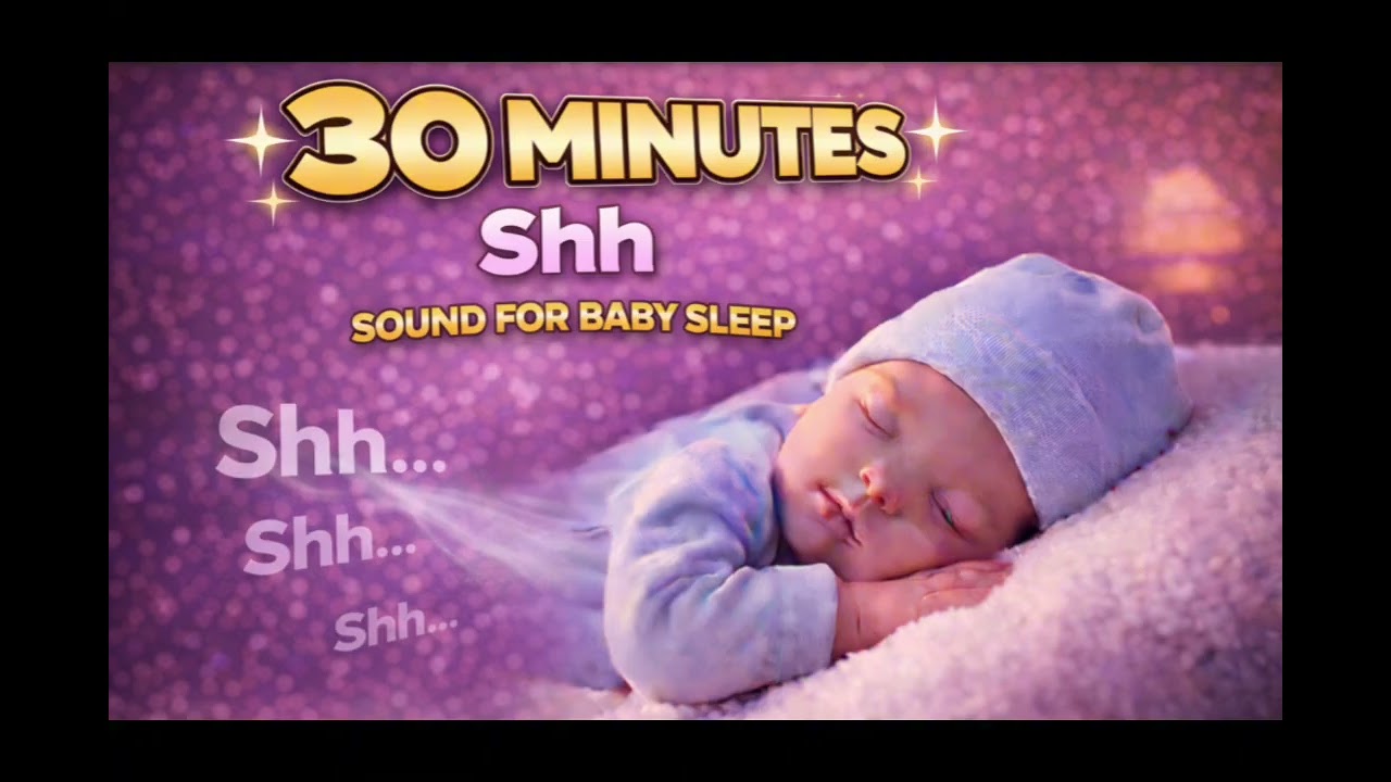 SHH Sound (White Noise) 10 Minutes for Baby Sleep | Calming Noise to Help Babies Sleep Fast