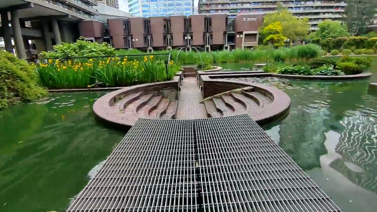 Exploring the barbican estate in City of London