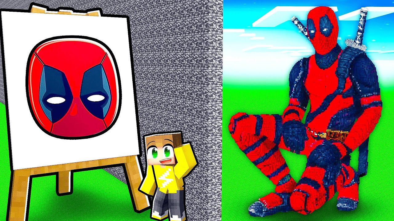 VALS Spelen Met TEKEN MOD In Een BOUW Wedstrijd! (Minecraft)