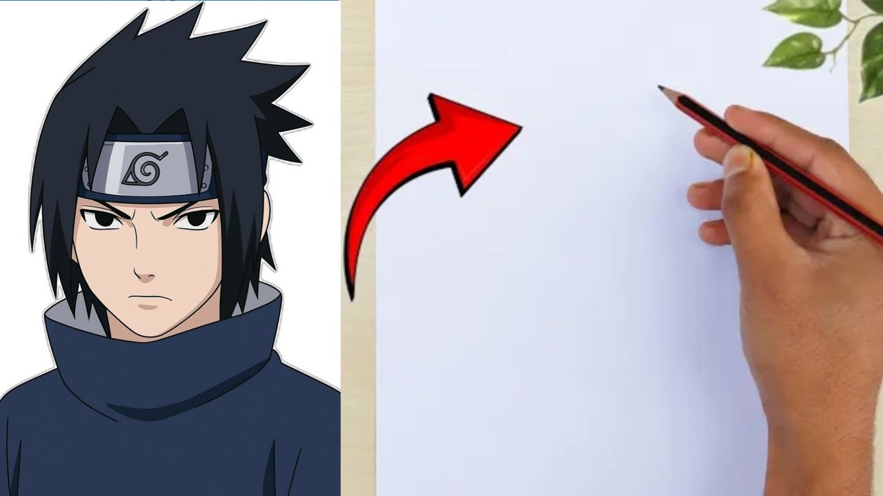 How to draw SASUKE Uchiha  || easy pencil drawing of Sasuke Uchiha || easy step by step for beginner