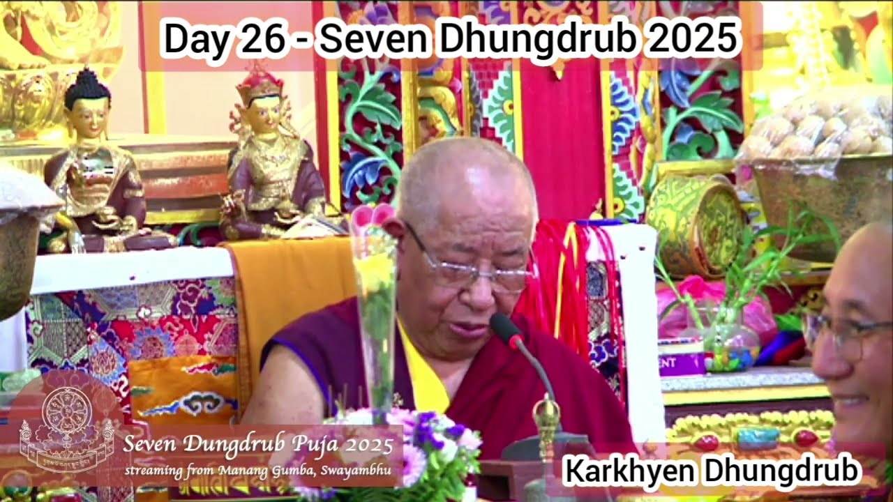 Day 26 - TEACHING By Ven. Maniwa Lama Sherab Gyaltsen Rinpoche during the 3rd Seven Dhungdrub 2025.