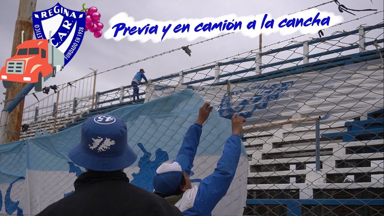 PREVIA y en CAMIÓN a la cancha I C.A. Regina, La 45.