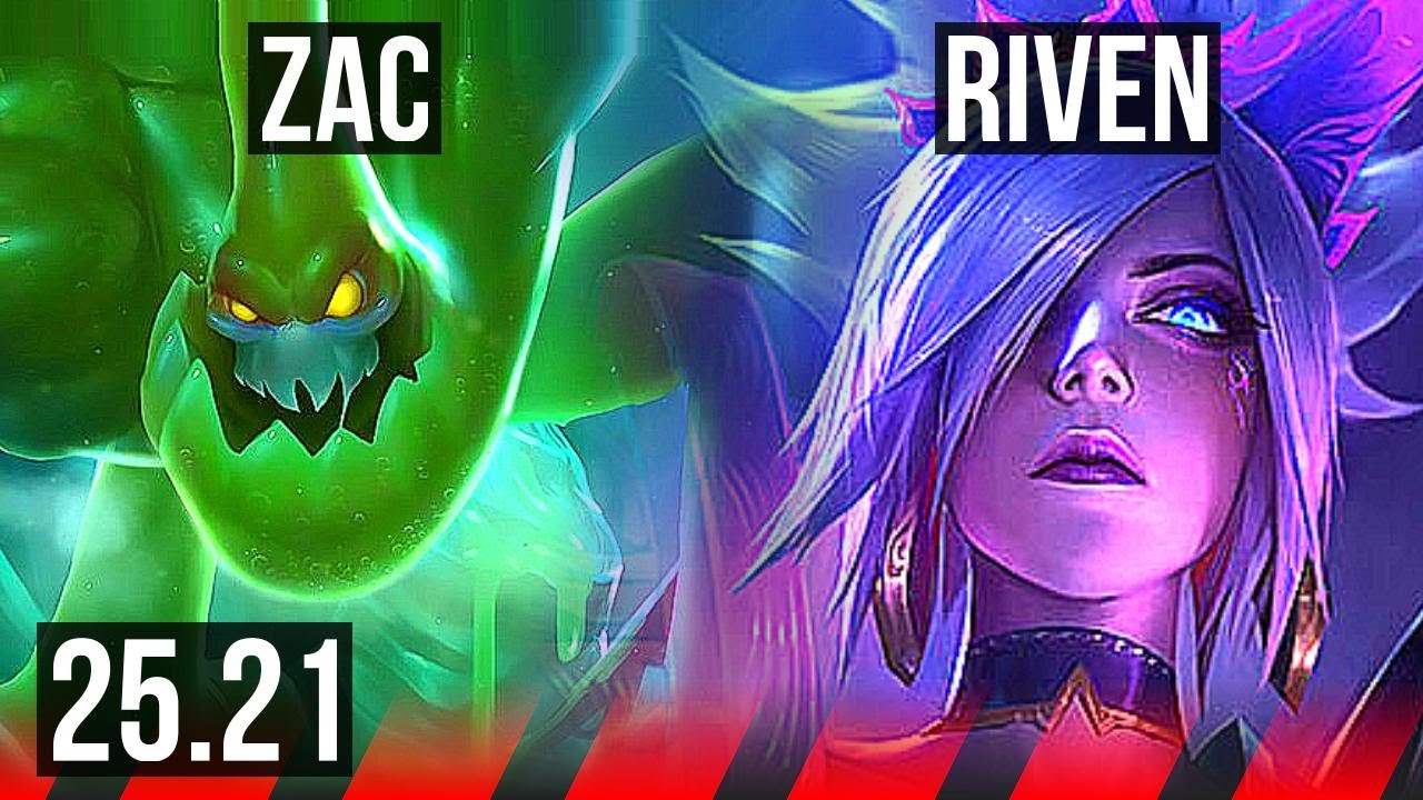 ZAC vs RIVEN (TOP) | BR Challenger | 25.21