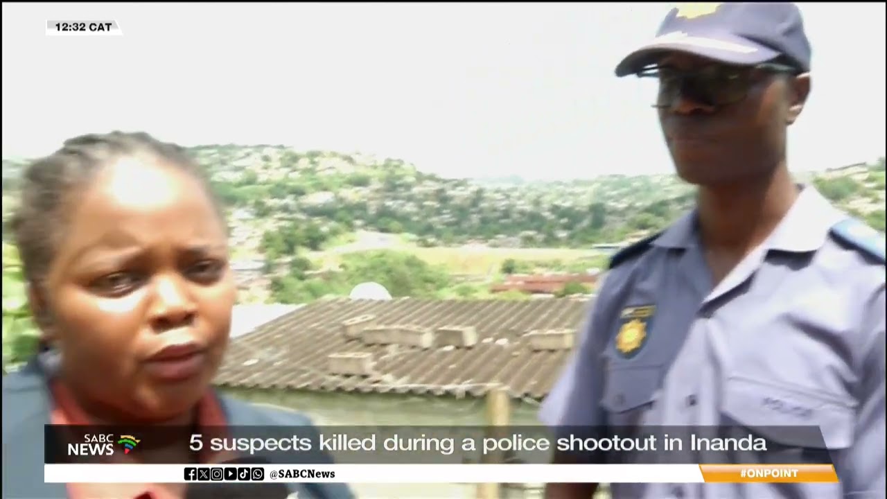 Five suspects killed in police shootout in Inanda