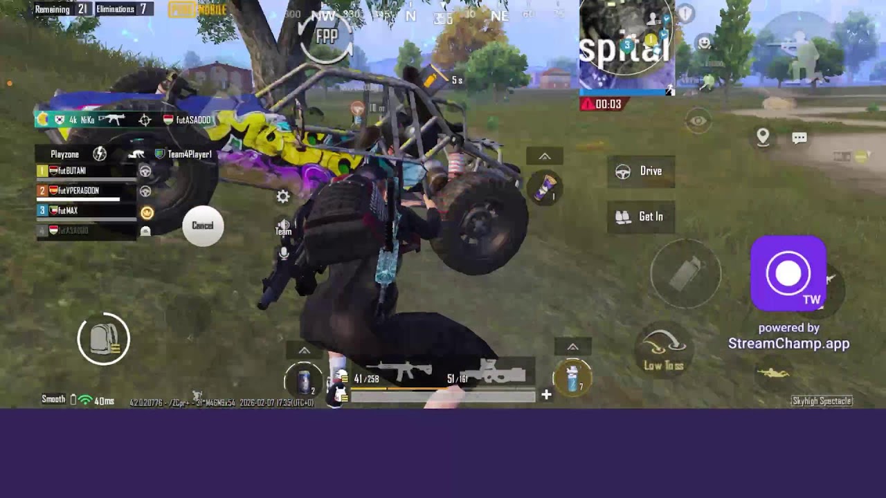 Broadcast powered by StreamChamp