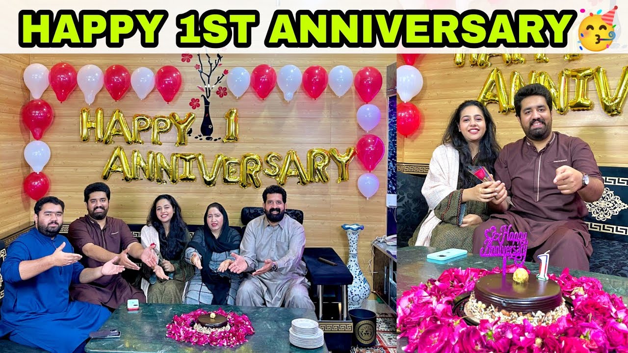 Our FIRST WEDDING Anniversary 🤩 | Special Family Celebration 🎉 | Ramish Ch Vlogs | BaBa Food RRC